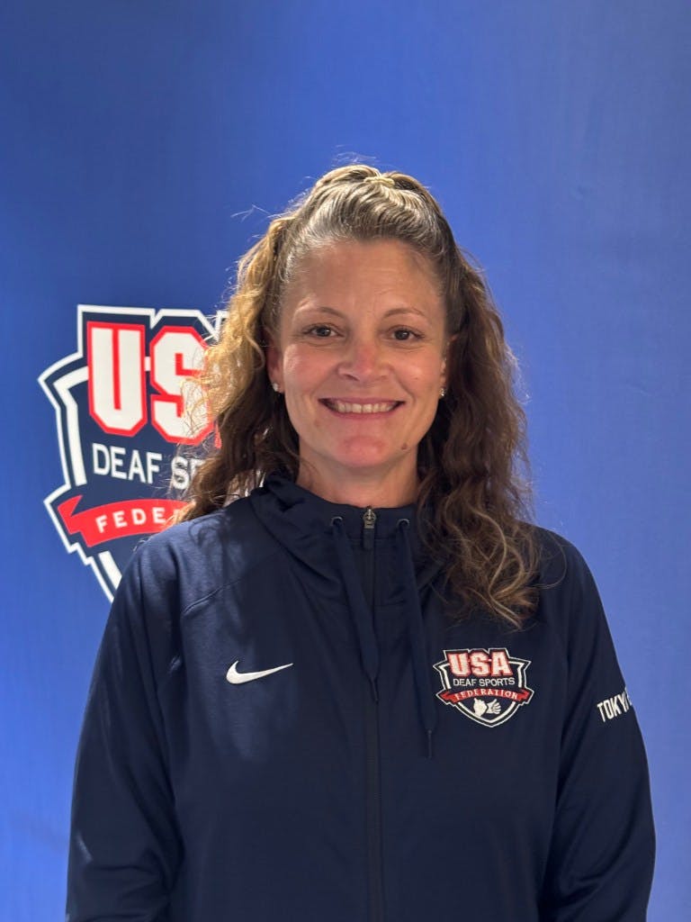 Headshot of Laurie Achin at the 2025 Deaflympics