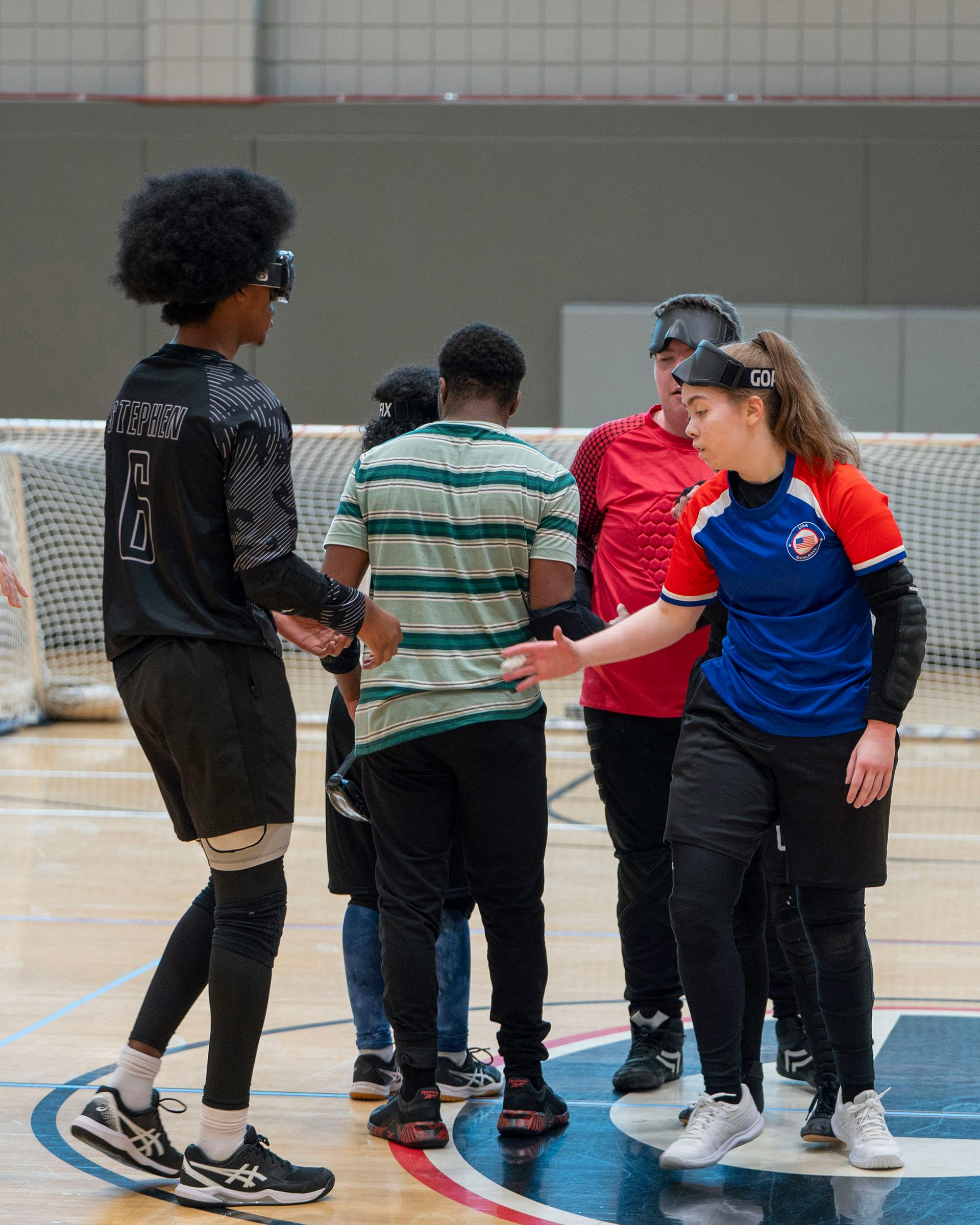 GoalDawgs campers shake hands
