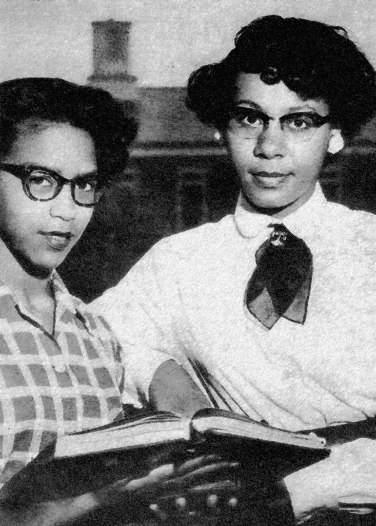 Mary Frances Early with a student.