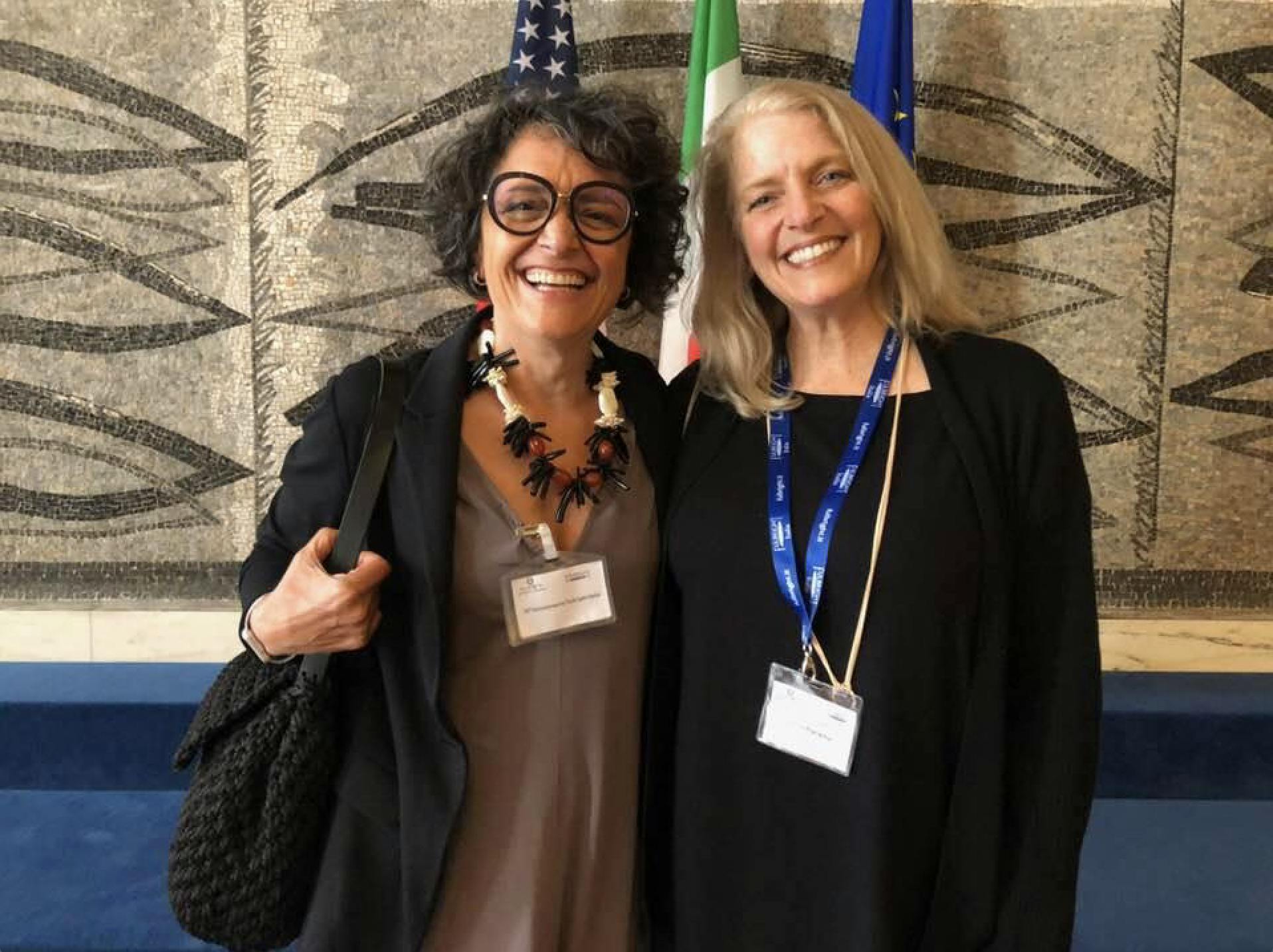 Laura Bierema and Monica Fedeli in Italy